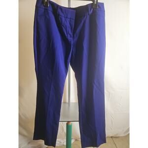 Mossimo Blue Stretch Cropped Pants Womens 10 Slim Fit Vibrant Work Casual Capri